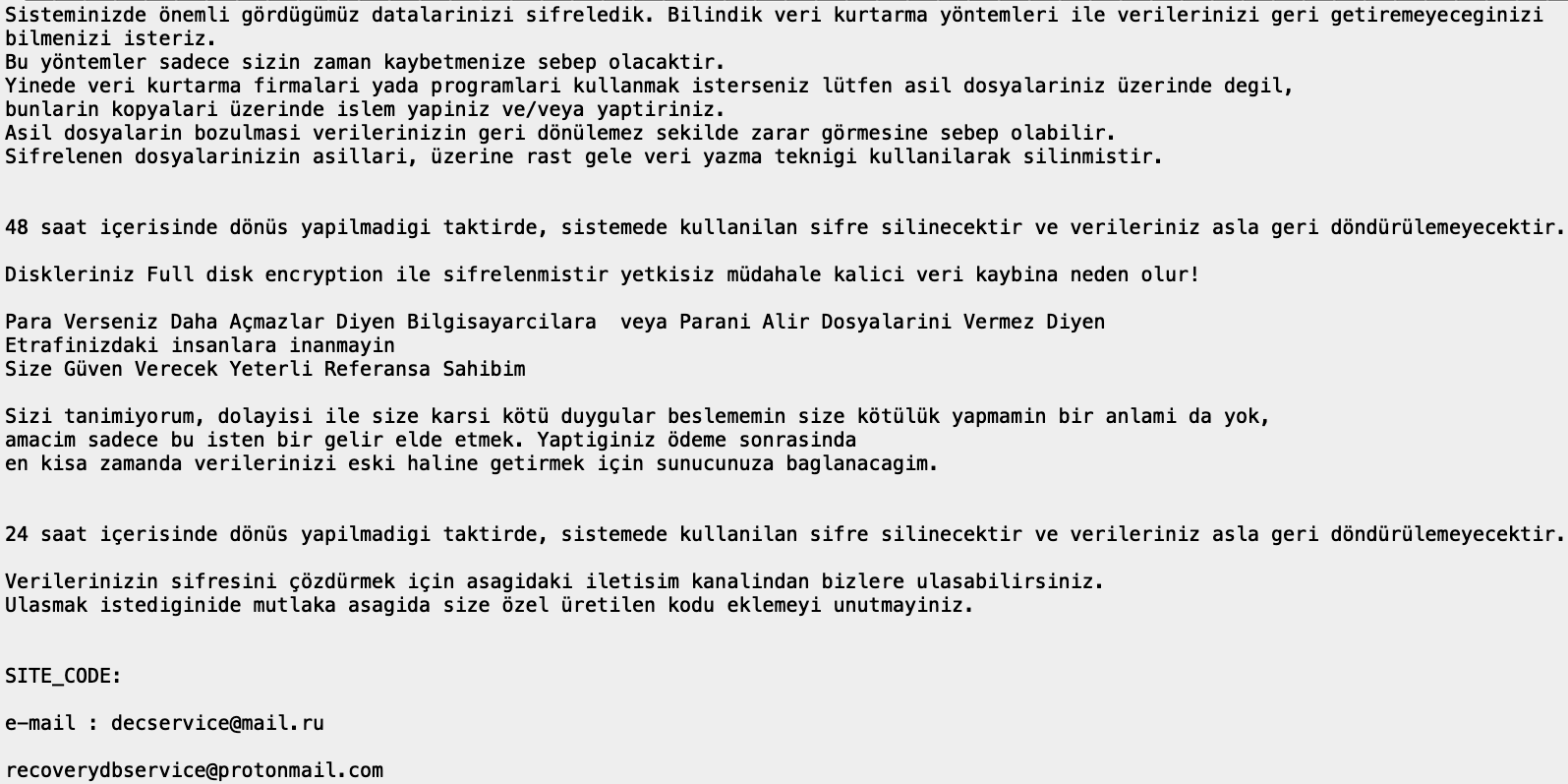 TurkStatik ransomware